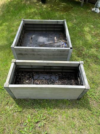 Garden Raised Beds Composite Material Grey #0410