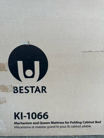 Bestar KI-1066 Mechanism &amp; Queen Mattress for Murphy Bed