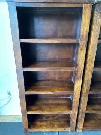 Vintage 1960’s Solid Walnut Book Case Book Shelves #0323