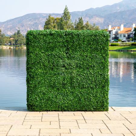 Natrahedge 6' Boxwood Fake Yard Panel Hedge Wall Green Privacy #0241