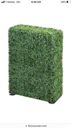 Natrahedge 6' Boxwood Fake Yard Panel Hedge Wall Green Privacy #0241