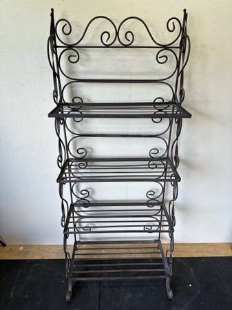 Metal Ornate Plant Stand Shelf #0164