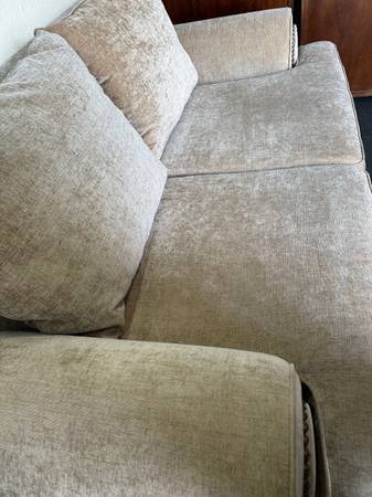 Furniture of America Jula Traditional Linen Sofa Brown by Bed Bath and Beyond #0338