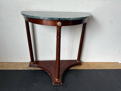 Mahogany Empire Style Half Moon Console Table #0514