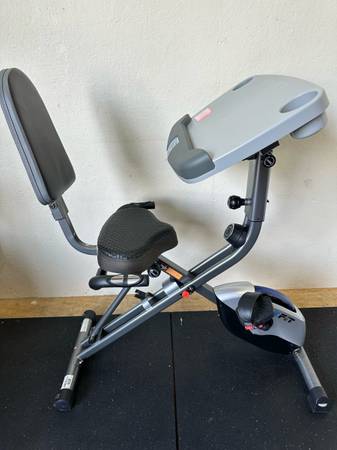 Exerpeutic WORKFIT 1000 Desk Station Folding Semi-Recumbent Exercise Bike #0310