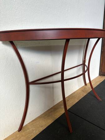 Metal Semi-Circle Half Moon Console Entry Table #0353