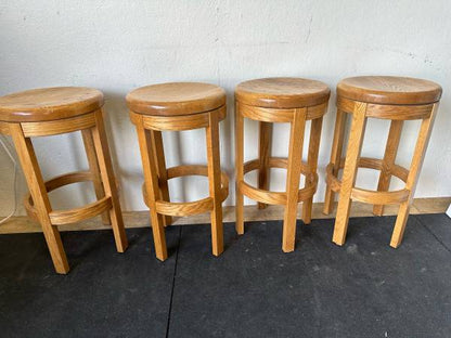 Oak Solid Wood Barstool Counter Stool Swivel #0216