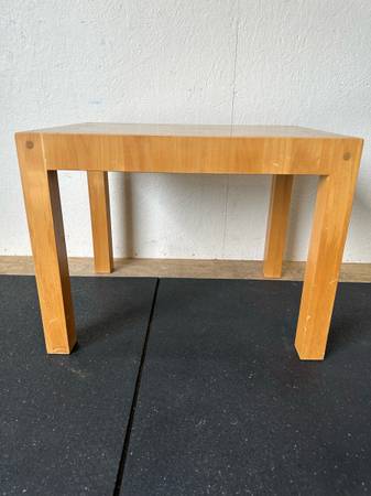 Light End Grain Wooden Coffee Table #0345