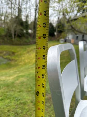 Danish Aluminum Bar/Counter Stools with Back