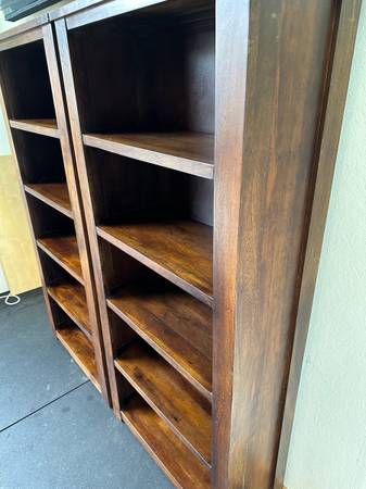 Vintage 1960’s Solid Walnut Book Case Book Shelves #0323