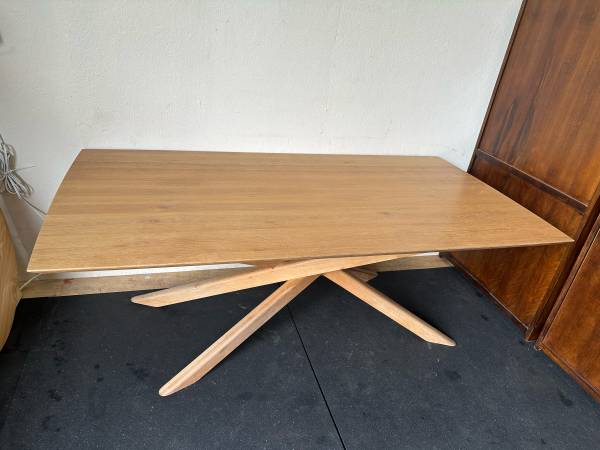 Ethnicraft Mikado 80” Solid Oak Dining Table #0288