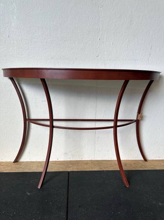 Metal Semi-Circle Half Moon Console Entry Table #0353