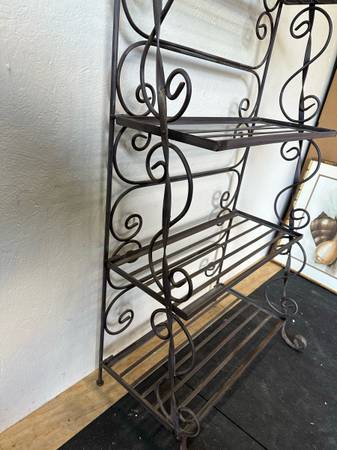 Metal Ornate Plant Stand Shelf #0164