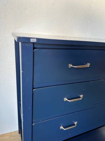 Pottery Barn Kids Camp Dresser Navy Dove Tail Drawers #0223