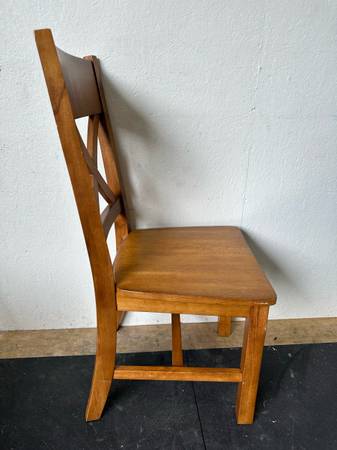 Solid Wood Dining Chair Pair #0488