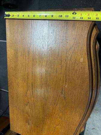 Vintage Mid Century Henredon Nesting Tables Oak Wood #0325