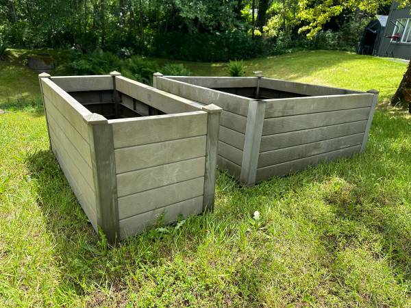 Garden Raised Beds Composite Material Grey #0410