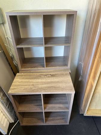 Cube Organizer Shelving Unit Weathered Gray (3) #0249