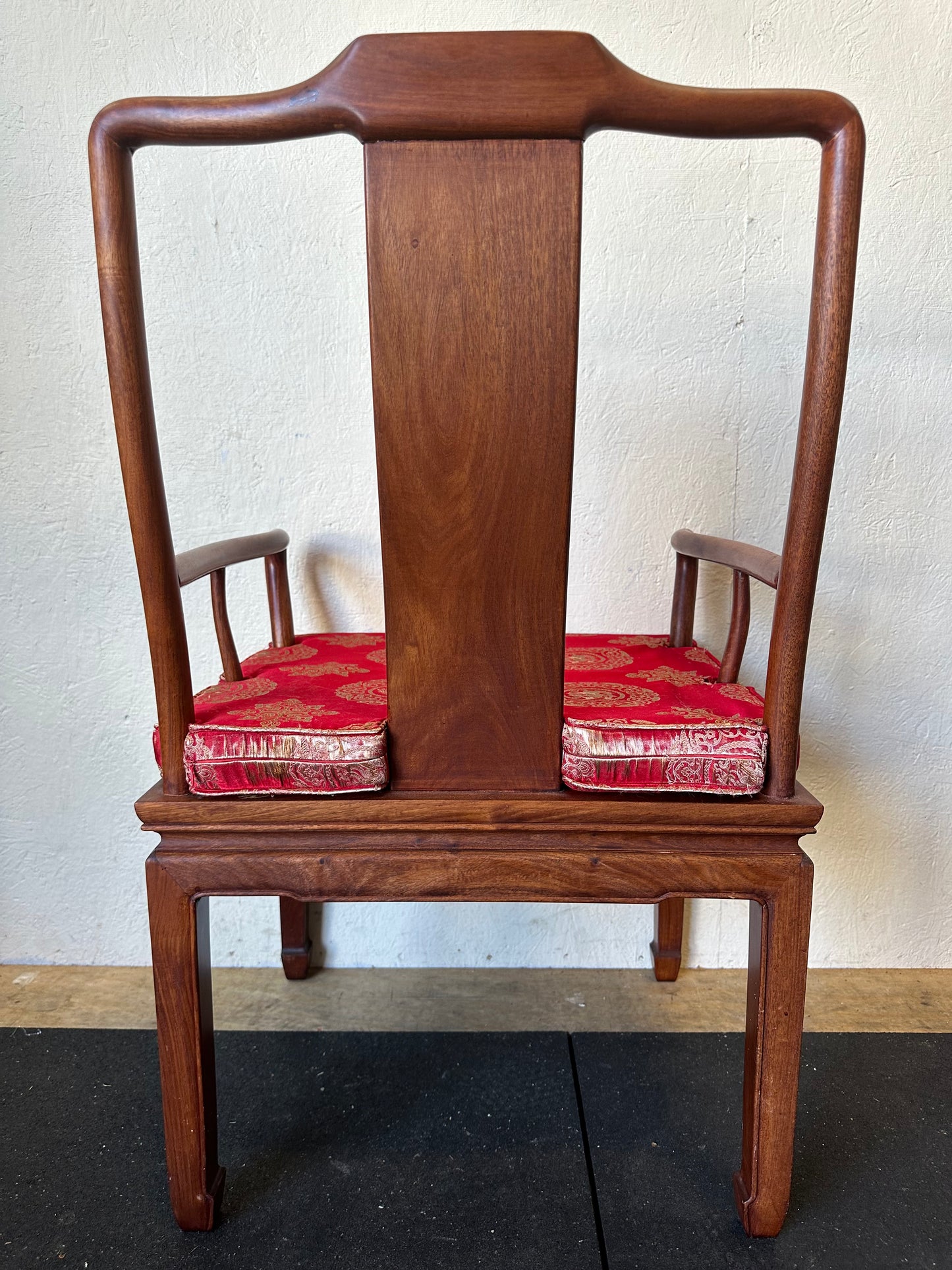 Vintage Solid Rosewood Ming Styled Oriental Dining Chair Set of 8