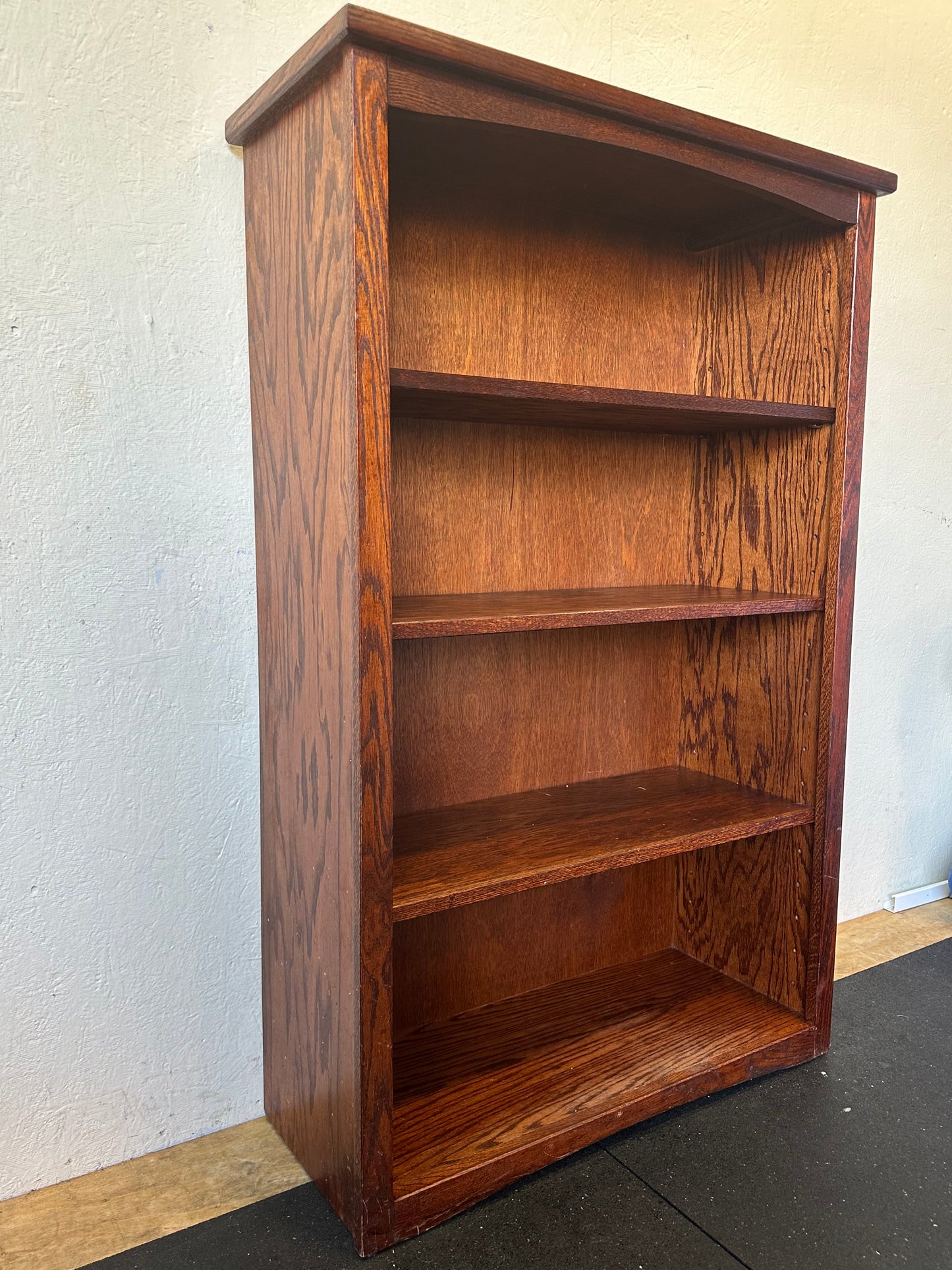 Vintage Oak Book Shelf #0473