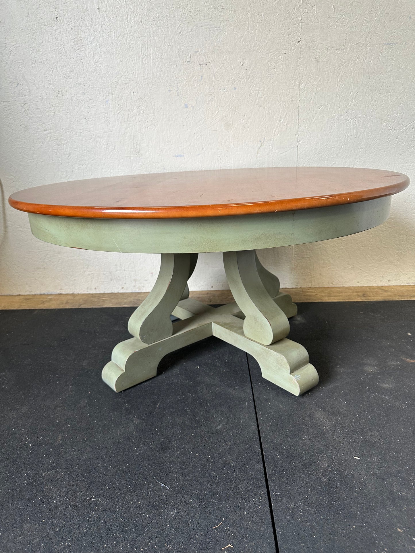 Solid Wood Sage Round Table #0725