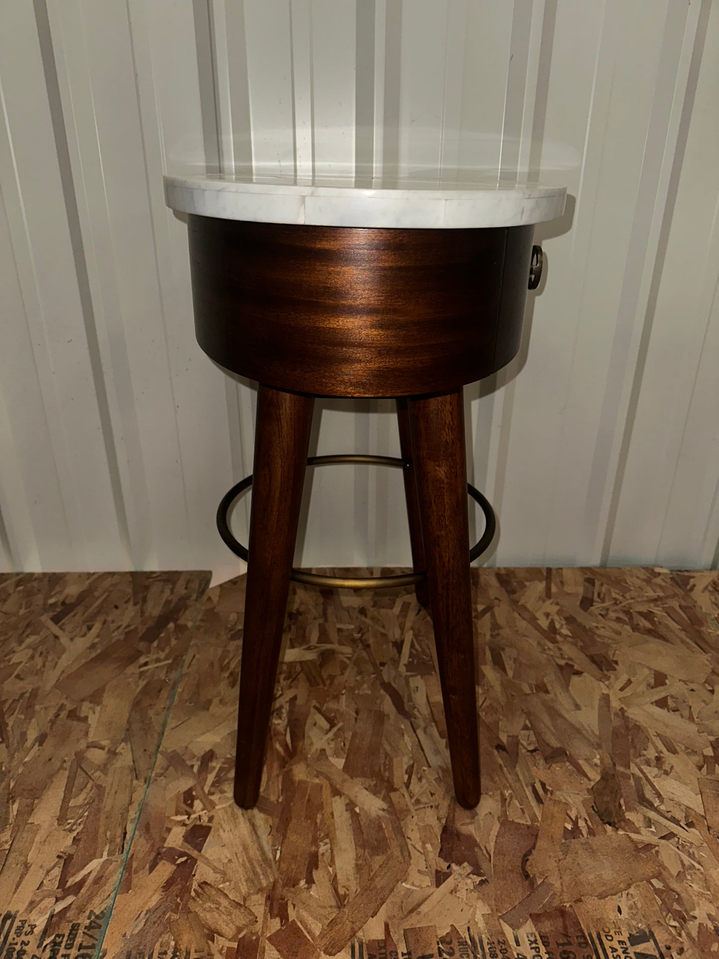 Penelope Style Marble Top End Table/ Nightstands