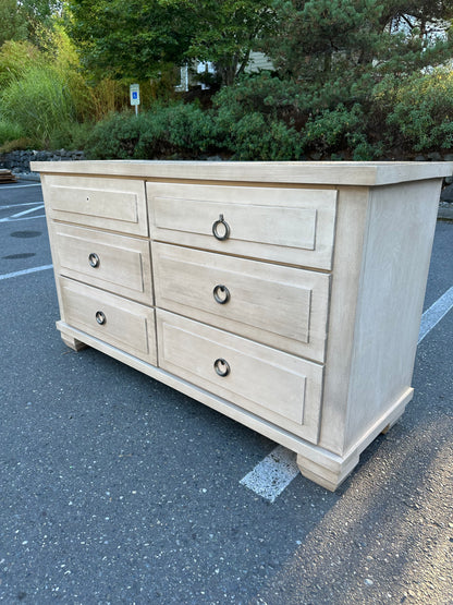 Solid Wood 6 Dovetail Drawer Dresser #0783