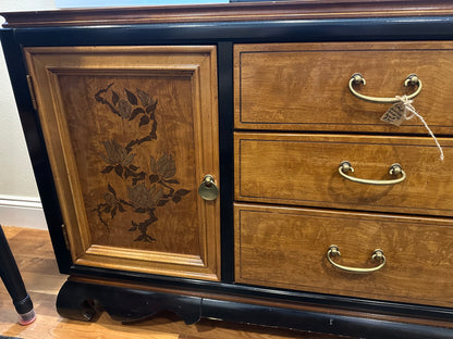 Vintage Bassett Chinoiserie Credenza #0735