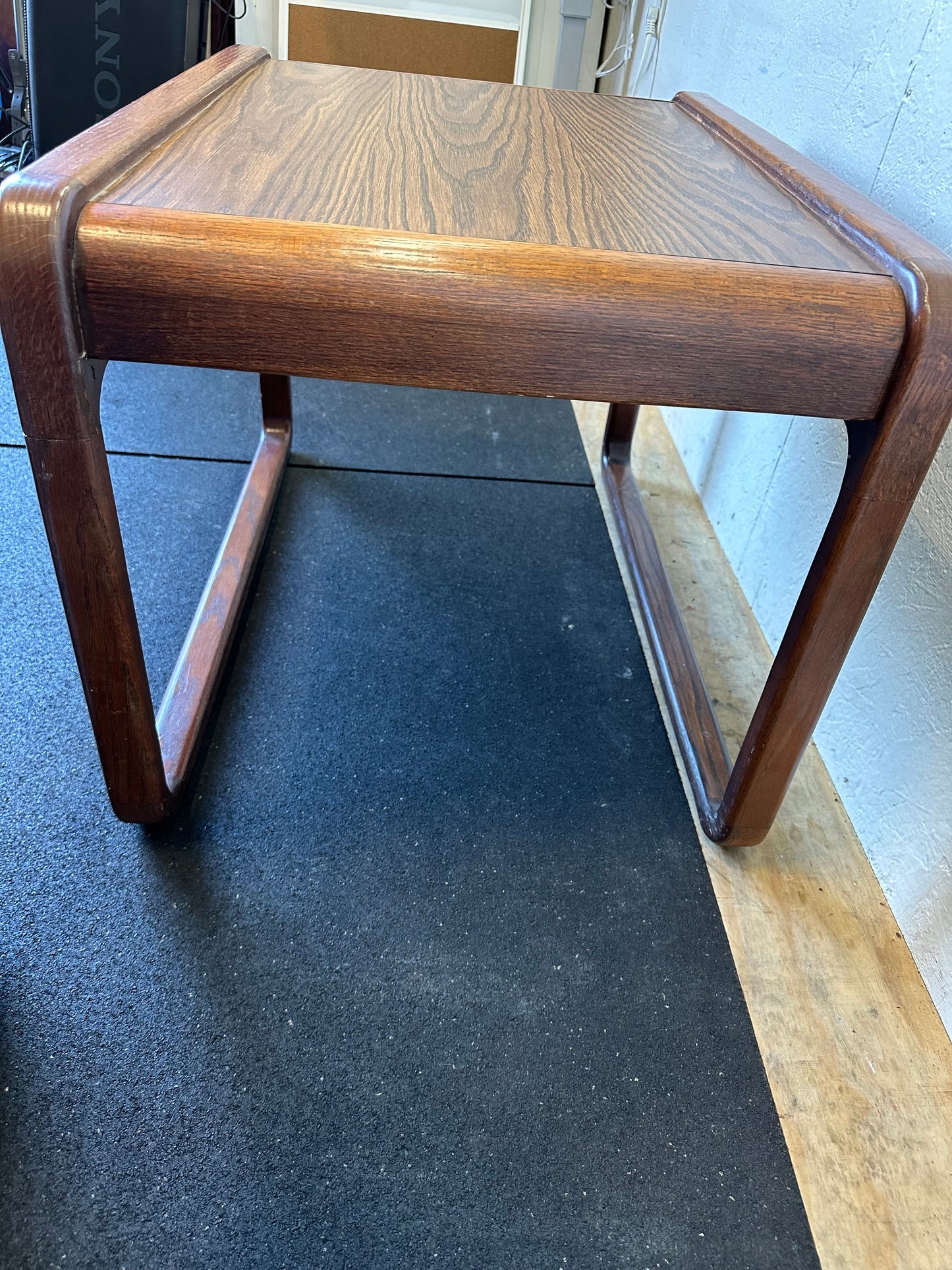 Mid Century Modern Oak Side Table #0304