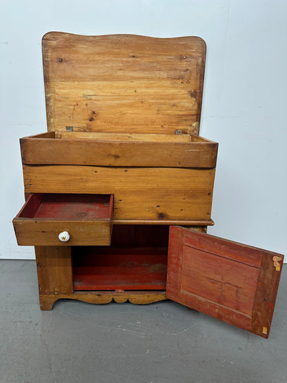 Antique Sugar Chest/Dough Box/Commode #1092