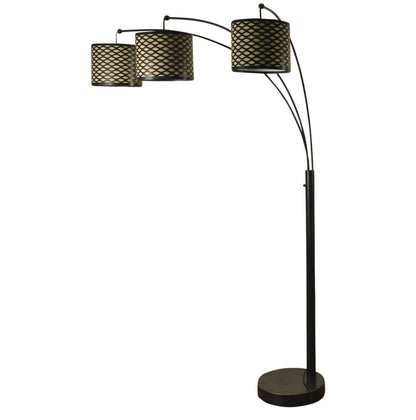 Madison Bronze Three Arm Arch Floor Lamp #0686