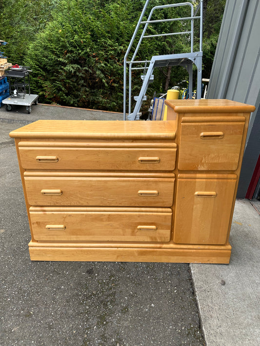 Little Folks Maple Changing Table Dresser #0769