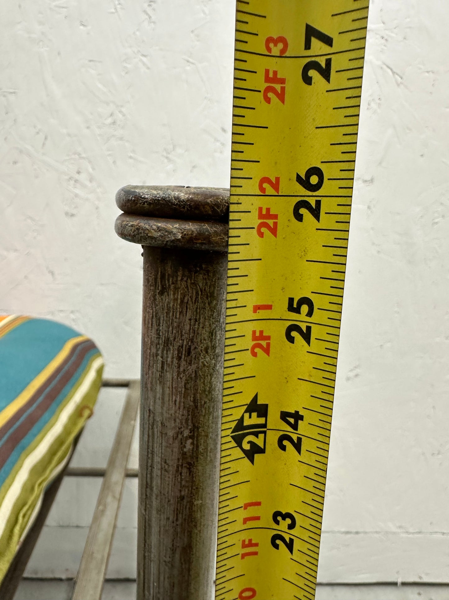 Wrought Iron Bench Seat #0851