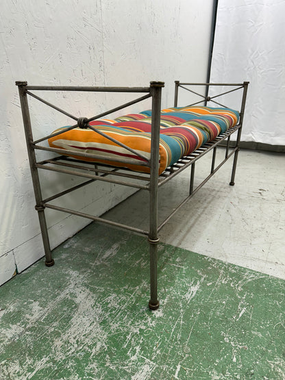 Wrought Iron Bench Seat #0851