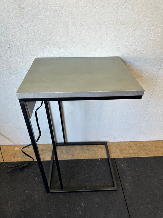 Metal C-Table with USB Port #0449