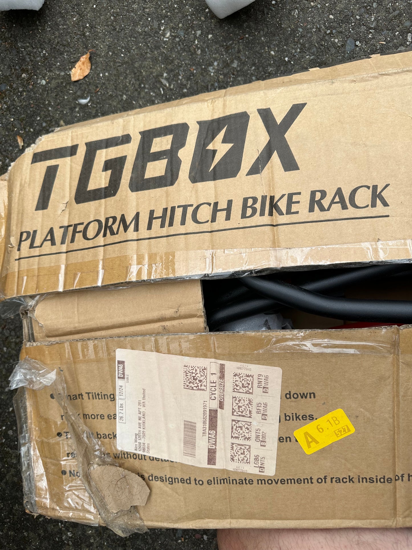 TGBOX 2" Hitch Mounted Foldable Bike Rack 2-Bike Platform Style Carrier #0680