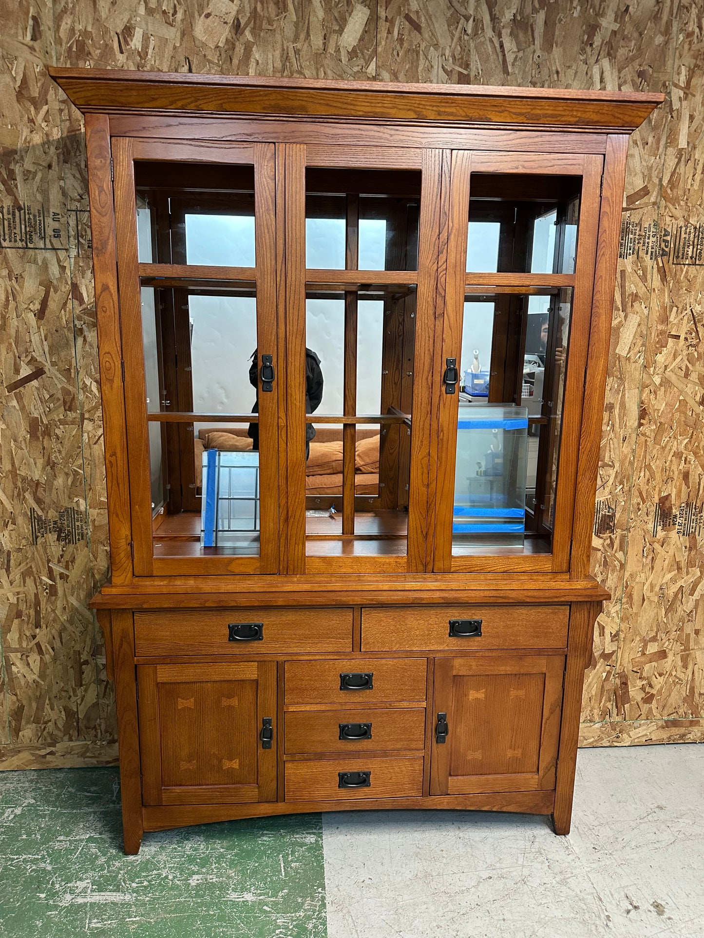 Mission Style Hutch/ Credenza /Media Center