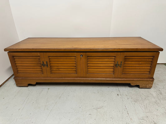 VIntage Rolling Solid Wood Lane Chest #0811