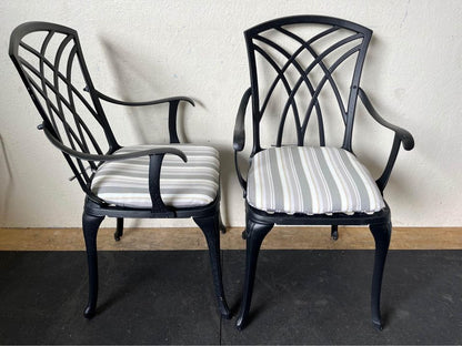 Metal Outdoor Chair Set of 2 Outdoor Expressions Harriet Bistro #0633