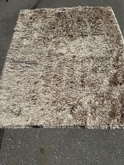 10’ x 8’ Beige/Tan Modern Shag Area Rug #0644