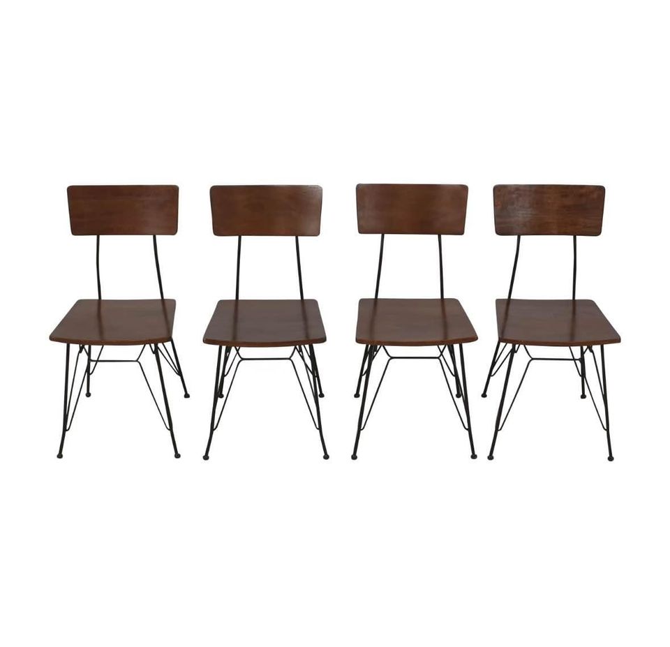 Crate and Barrel Elston Dining Chairs Set of 8 #0534