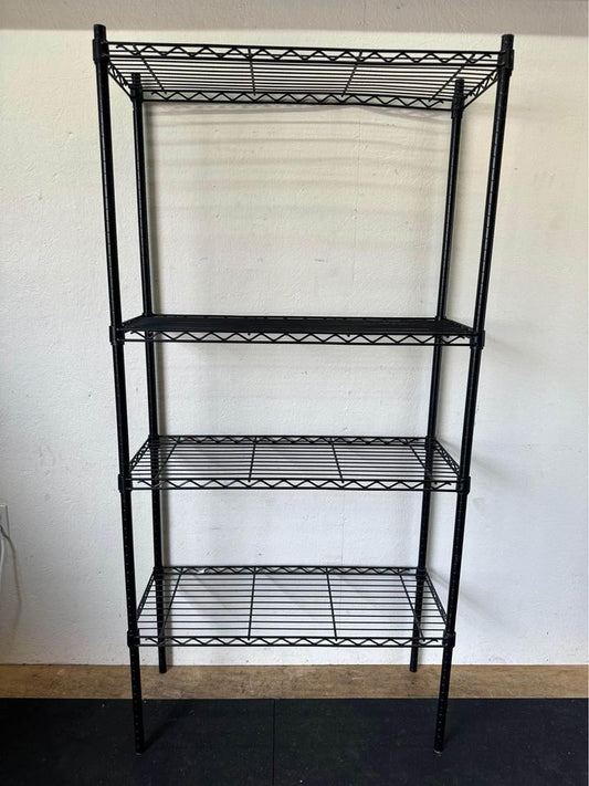 Metal Adjustable Shelving Black #0654