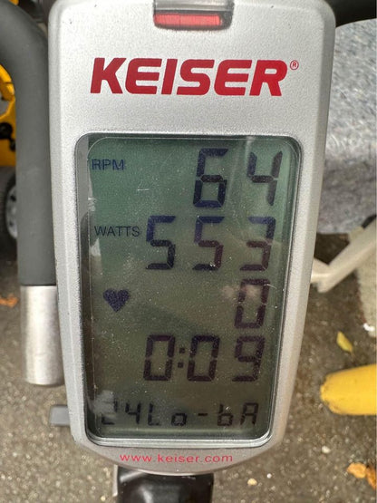 KEISER M3+ PLUS INDOOR CYCLING BIKE #0651