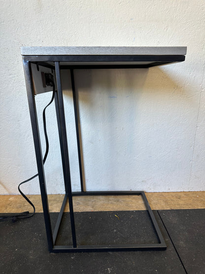 Metal C-Table with USB Port #0449