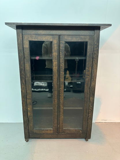 Antique Solid Wood Curio Cabinet #1073