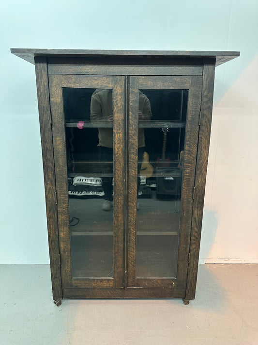 Antique Solid Wood Curio Cabinet #1073