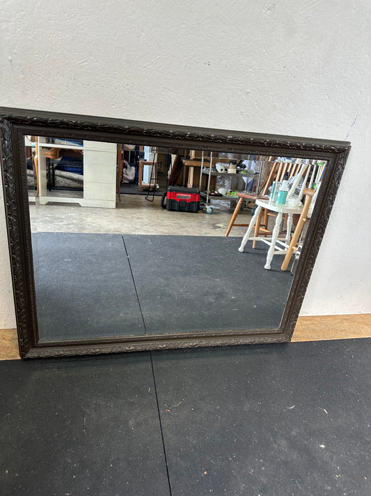 Decorative Frame Dark Resin Rectangular Mirror #0669