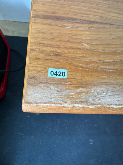 Mid Century Teak Veneered Office Desk #0420