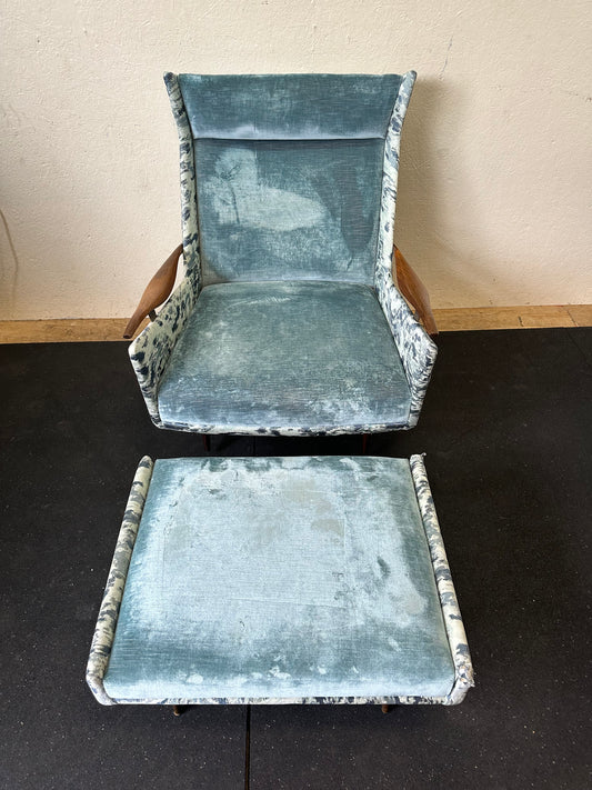 Mid Century Modern High Back Lounge chair #0728