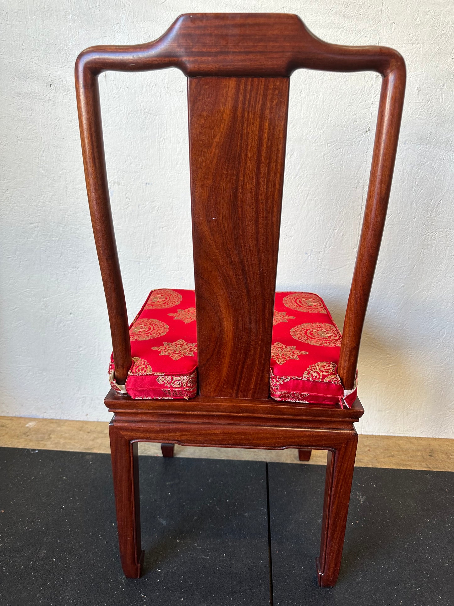 Vintage Solid Rosewood Ming Styled Oriental Dining Chair Set of 8